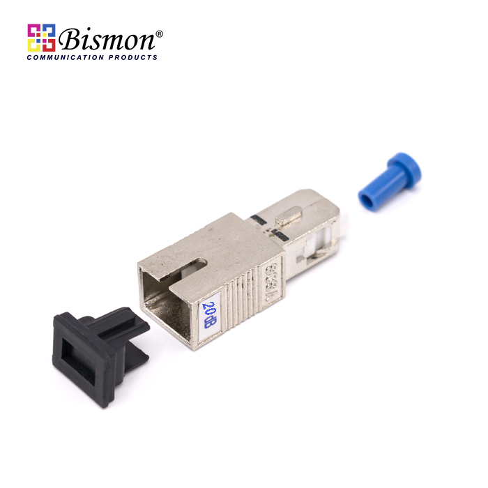 SC/UPC male-SC female 20dB Attenuator for 1310/1550nm